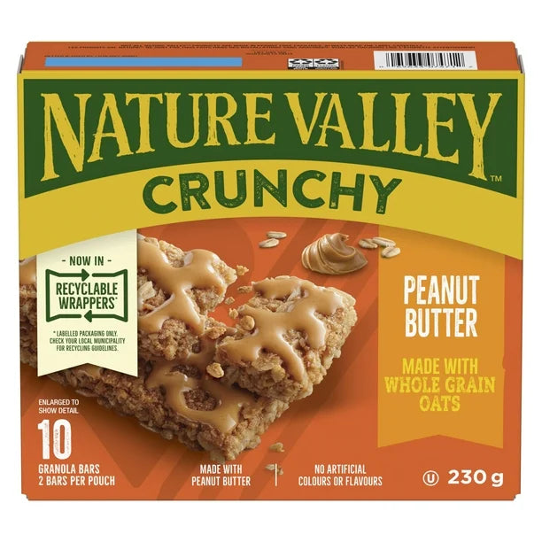 Nature Valley Crunchy Granola Bars Peanut Butter Oats Honey