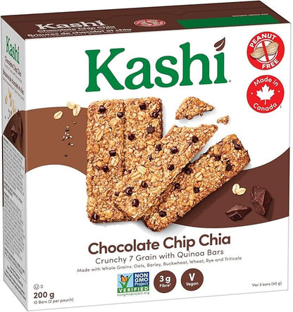 Kashi Seven Grain met Quinoa repen, Chocolate Chip Chia