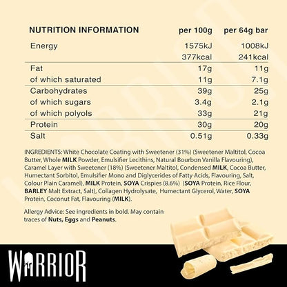 Warrior White Chocolate Crisp Bar