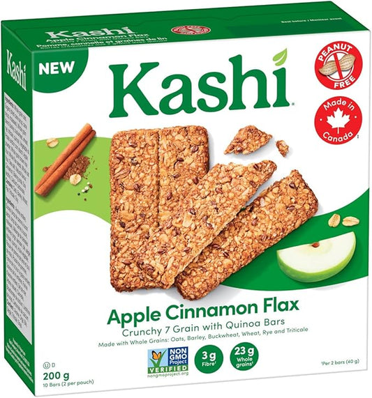 Kashi Apple Cinnamon Flax Crunchy 7 Grain with Quinoa Bars