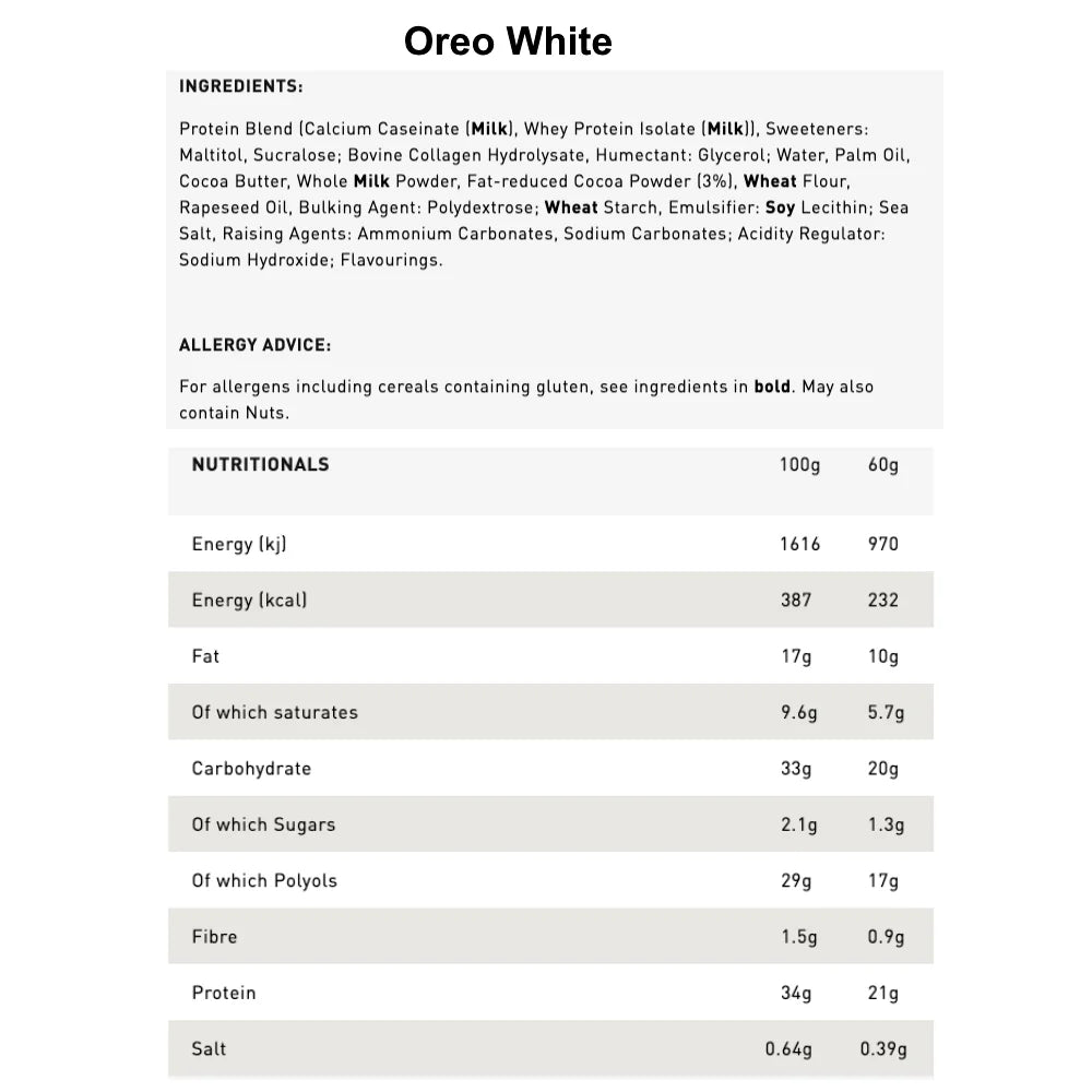 Granaat Oreo Witte Reep