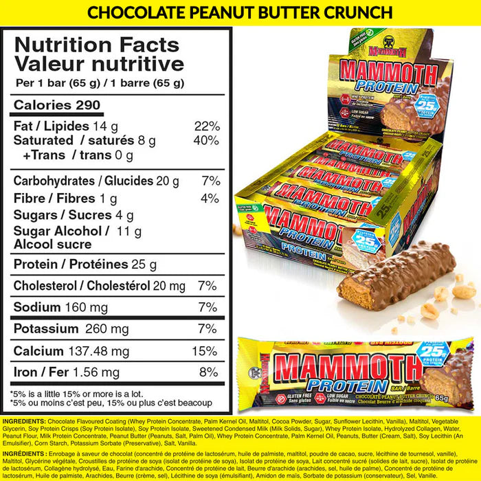 Mammoth Pindakaas Crunch Proteïnereep