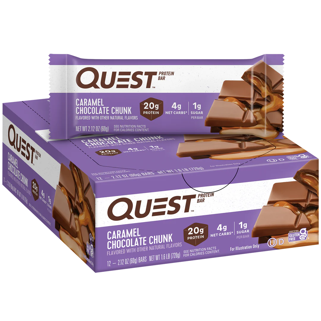 Quest Caramel Chocolade Chunk Proteïne Bar