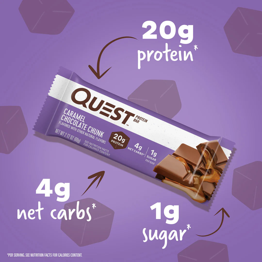 Quest Caramel Chocolade Chunk Proteïne Bar