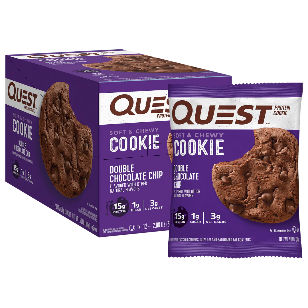 Quest Double Chocolate Chip Soft & Chewy Protein Cookie