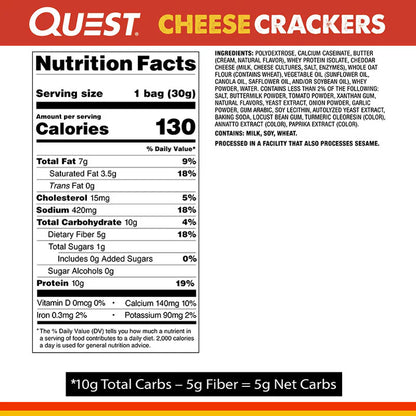 Quest Cheddar Blast Crackers