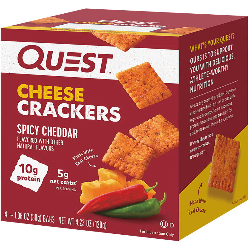 Quest Pittige Cheddar Crackers